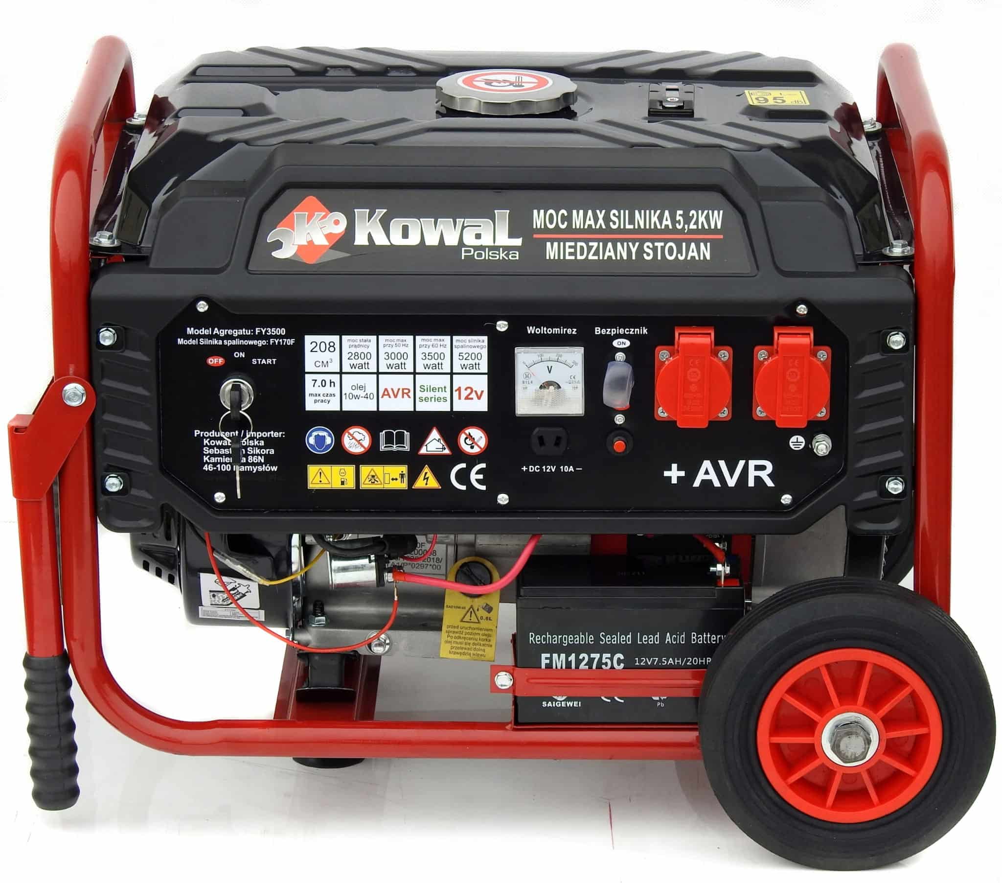 AGREGAT PRĄDOTWÓRCZY KOWAL A3 5,2 kW AVR – MOC, NIEZAWODNOŚĆ I JAKOŚĆ! - obrazek 2