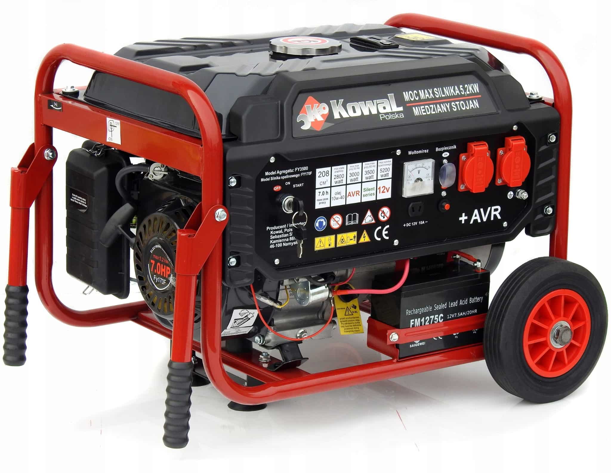 AGREGAT PRĄDOTWÓRCZY KOWAL A3 5,2 kW AVR – MOC, NIEZAWODNOŚĆ I JAKOŚĆ! - obrazek 3